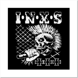 Inxs skull Posters and Art